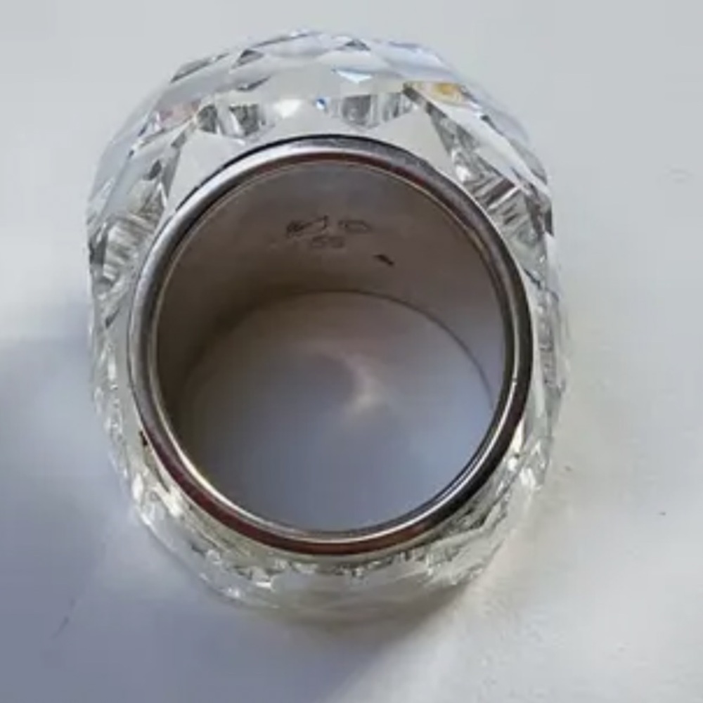 Swarovski Nirvana Crystal Silver Statement Ring - image 6